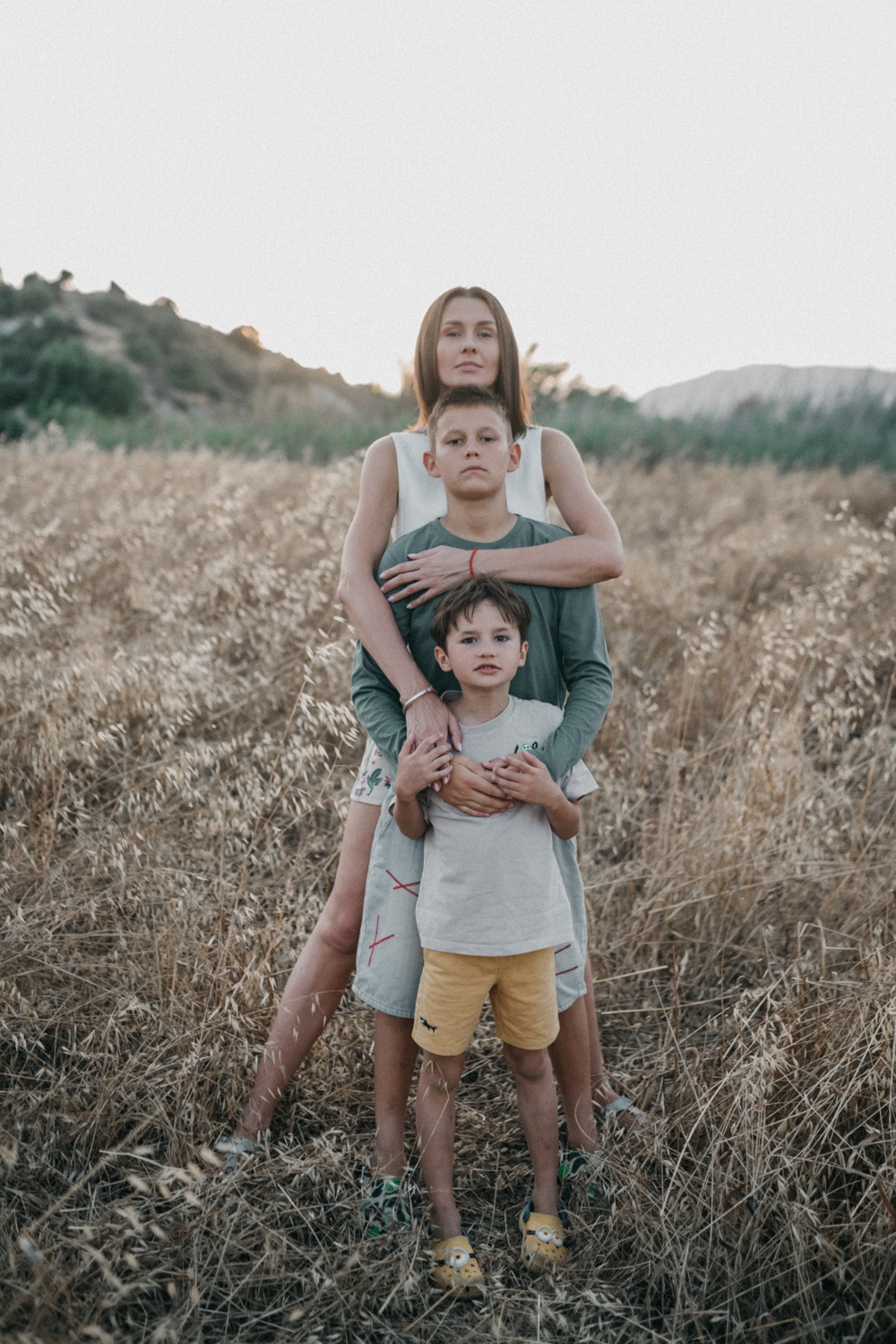 Natallia with her two sons